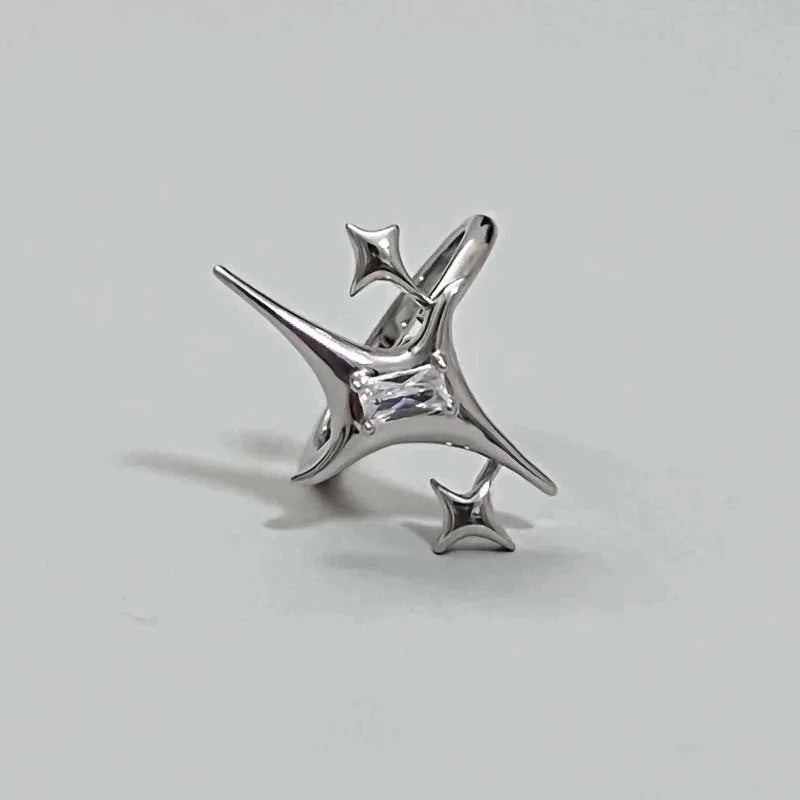 VOID STAR — Bague Croix Étoile
