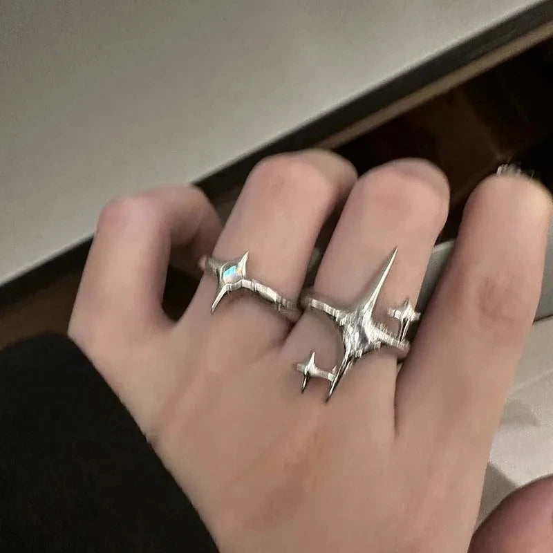 VOID STAR — Bague Croix Étoile